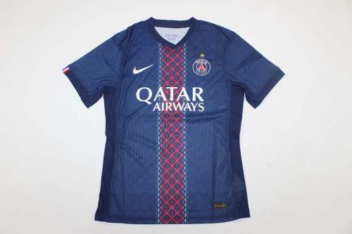 with one Star Player Version 2025-2026 PSG Home Soccer Jersey Paris Football Maillot