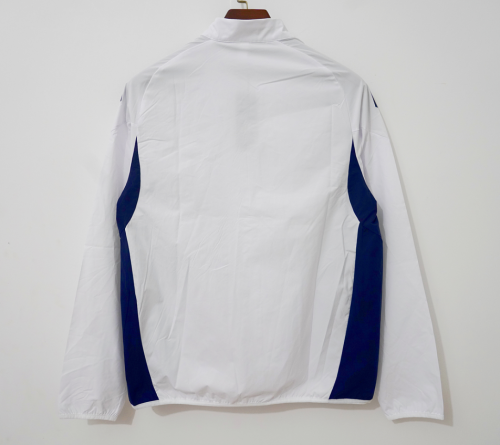 2026-2027 Arsenal White/Blue Soccer Windbreaker Jacket Football Jacket