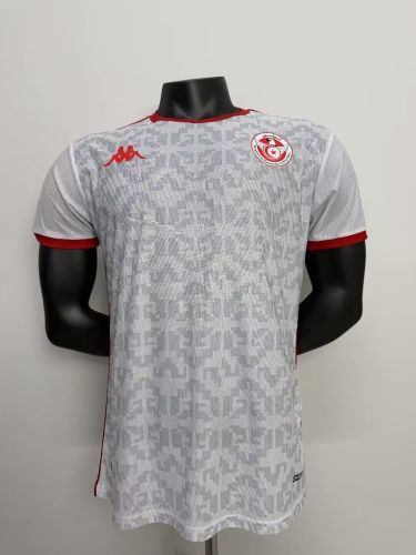 Player Version 2026 Tunisia Away White Soccer Jersey Football Shirt