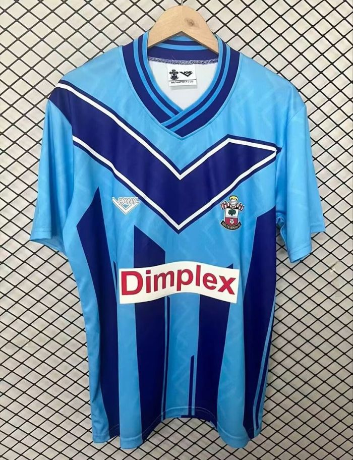 Retro Jersey 1993-1995 Southampton Away Blue Soccer Jersey Vintage Football Shirt