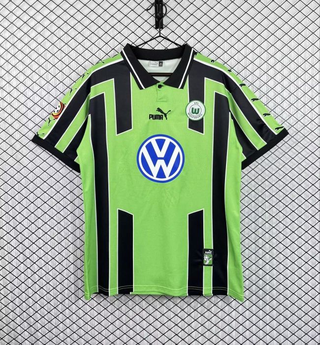 Retro Shirt 1999-2000 VfL Wolfsburg Away Soccer Jersey Vintage Football Shirt