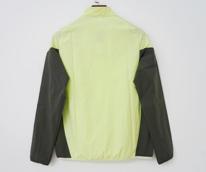 2026-2027 Real Madrid Green/Dark Grey Soccer Windbreaker Jacket Football Jacket