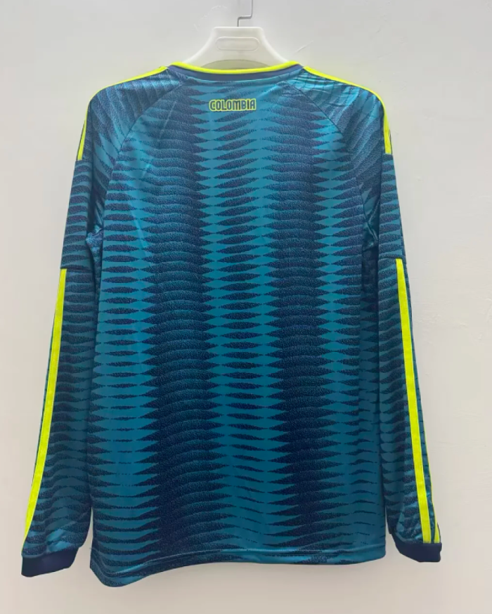 Long Sleeve Fan Version 2026 Colombia Away Soccer Jersey Camisetas de Futbol