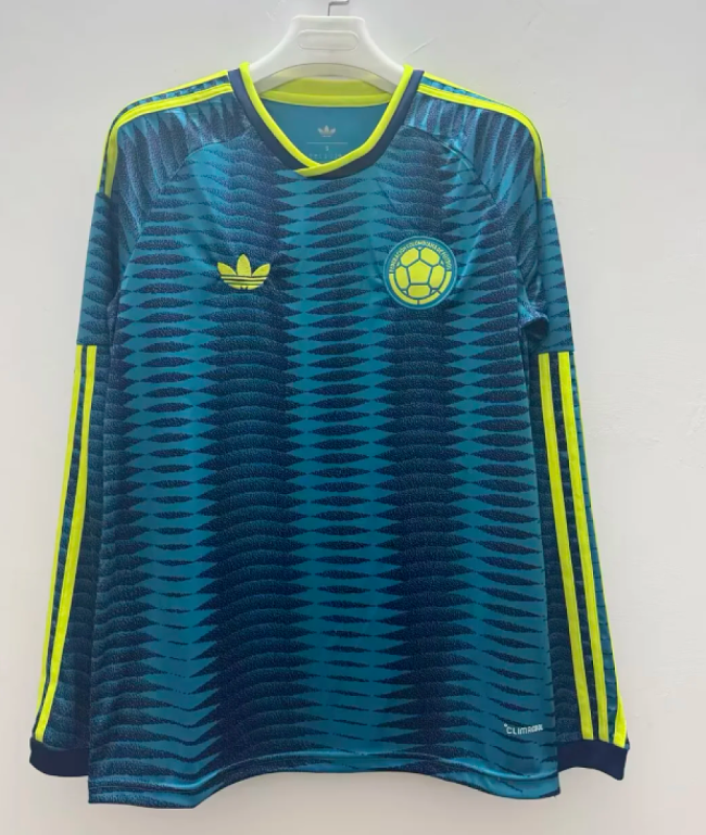Long Sleeve Fan Version 2026 Colombia Away Soccer Jersey Camisetas de Futbol