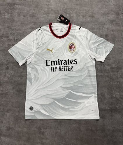 Fan Version 2026-2027 AC Milan Away White Soccer Jersey AC Football Shirt