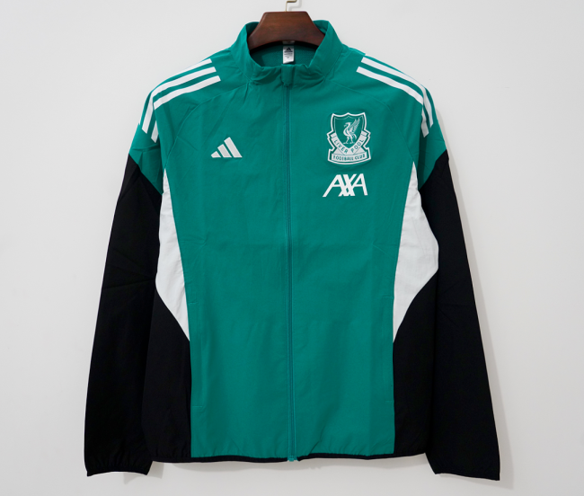 2026-2027 Liverpool Green Soccer Windbreaker Jacket Football Jacket