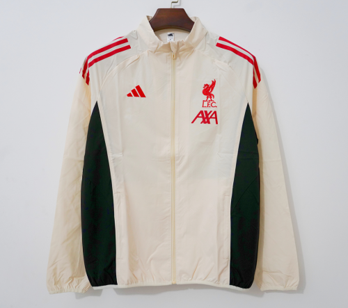 2026-2027 Liverpool Grey Soccer Windbreaker Jacket Football Jacket