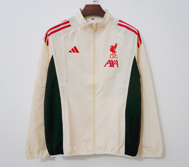 2026-2027 Liverpool Grey Soccer Windbreaker Jacket Football Jacket