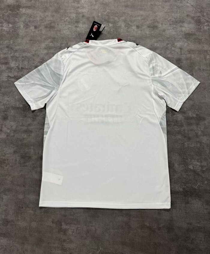 Fan Version 2026-2027 AC Milan Away White Soccer Jersey AC Football Shirt