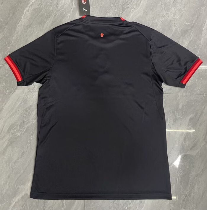 Fan Version 2026-2027 AC Milan Third Away Black Soccer Jersey AC Football Shirt