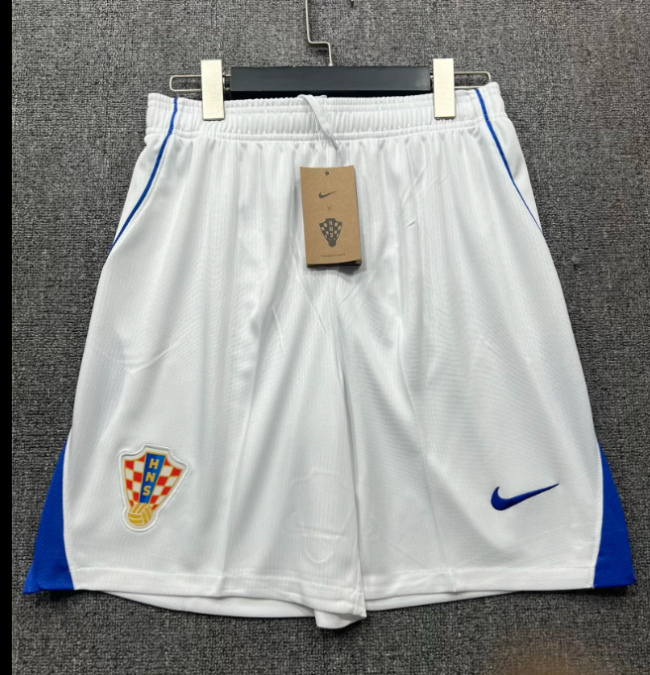 Fan Version 2026 Croatia Home Soccer Shorts Football Shorts