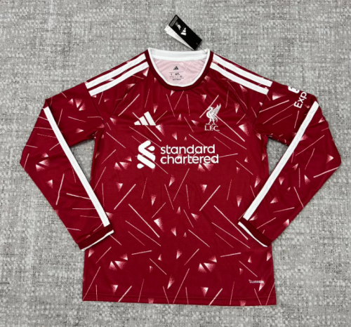 Long Sleeve Fan Version 2026-2027 Liverpool Home Soccer Jersey Football Shirt