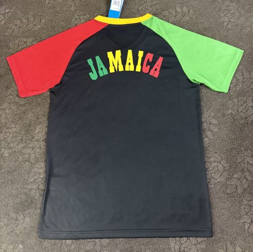 Fan Version 2026 Jamaica Black/Green/Red Soccer Training Jersey Football Shirt