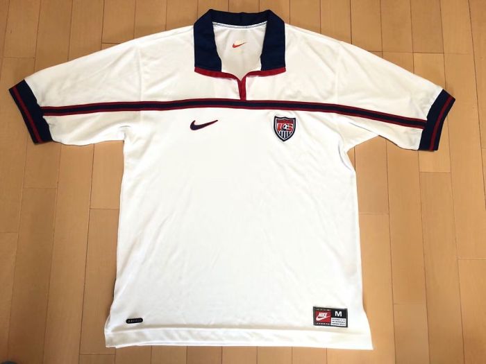 Retro Jersey 1998 USA Home Soccer Jersey United States Vintage Football Shirt