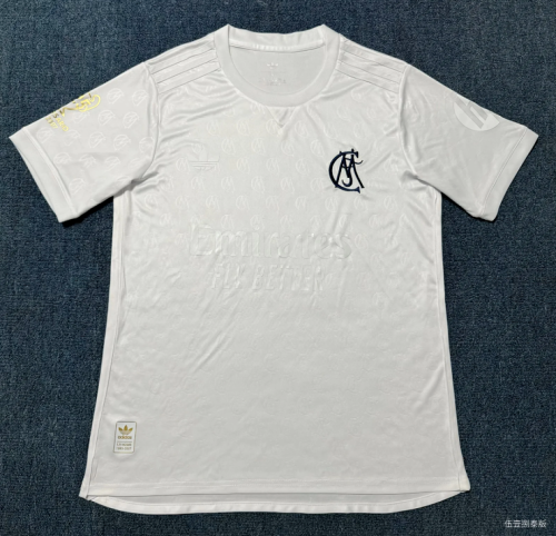 Fan Version 2026-2027 Real Madrid 125th Anniversary White Soccer Jersey Real Football Shirt