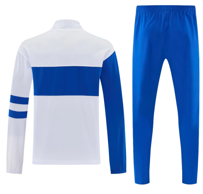 2026-2027 Chelsea White/Blue Soccer Windbreaker Tracksuit Jacket Football Jacket and Pants