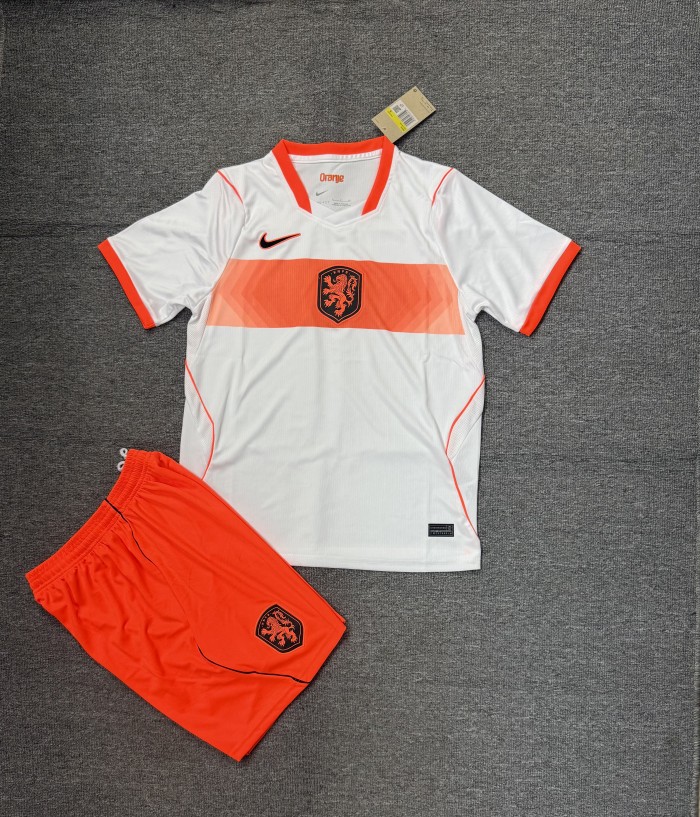Adult Uniform 2026 World Cup Netherlands Away Soccer Jersey Shorts Men's Holland Football Kit