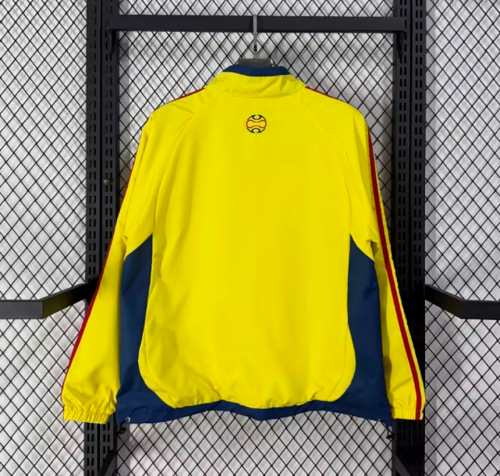 2026-2027 Colombia Yellow Soccer Windbreaker Jacket Football Jacket
