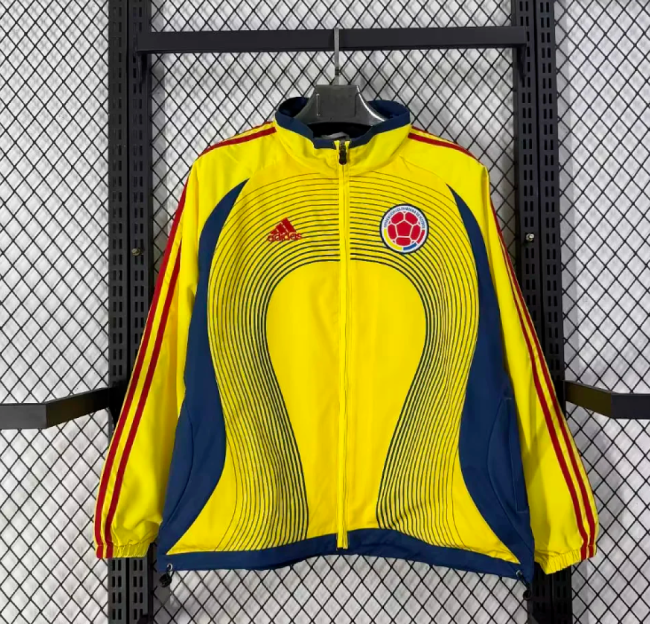 2026-2027 Colombia Yellow Soccer Windbreaker Jacket Football Jacket