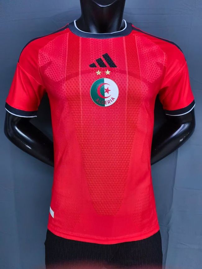 Player Version 2026 Algeria Red Soccer Jersey Football Shirt