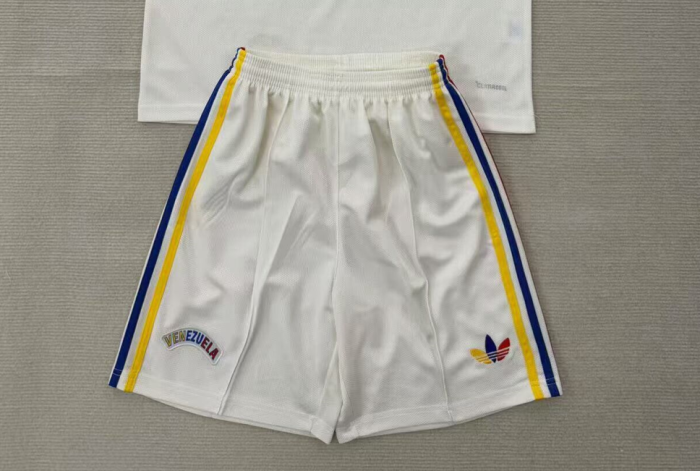 Fan Version 2026 Venezuela Away White Soccer Shorts Football Shorts