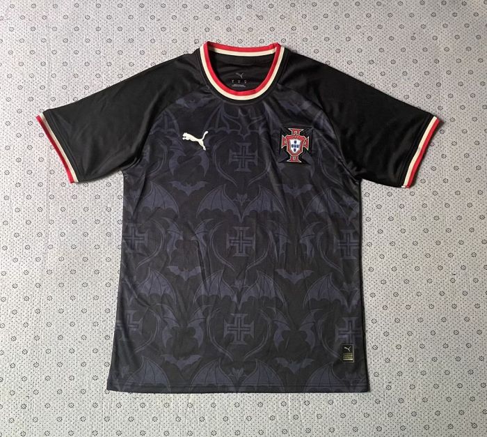 Fan Version 2026 Portugal Black Soccer Training Jersey Football Shirt