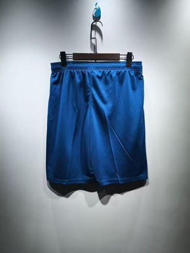 Retro Shorts 2008-2009 Manchester United Away Blue Soccer Shorts Vintage Football Shorts