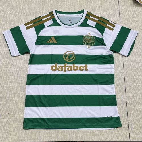 with Sponor Logo Fan Version 2026-2027 Celtic Home Soccer Jersey Football Shirt