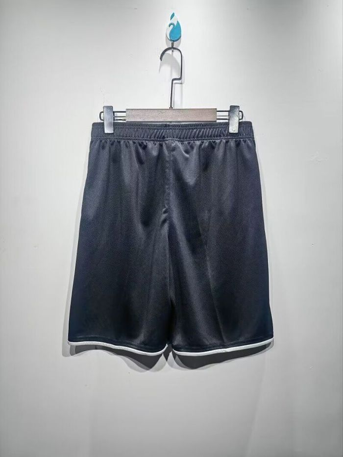 Retro Shorts 2007-2008 Manchester United Away Black Soccer Shorts Vintage Football Shorts