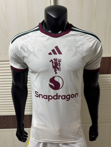 Player Version 2026-2027 Manchester United Away White Soccer Jersey Football Shirt
