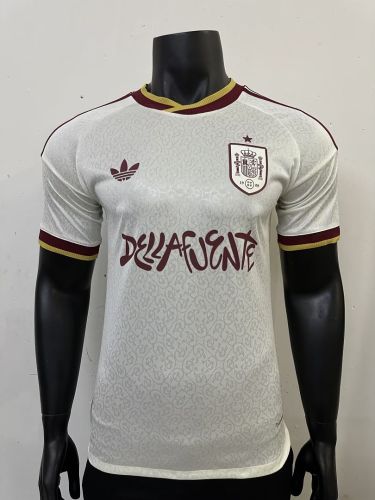 with  Dellafuente Logo Player Version 2026 Spain Away Soccer Jersey España Camisetas de Futbol