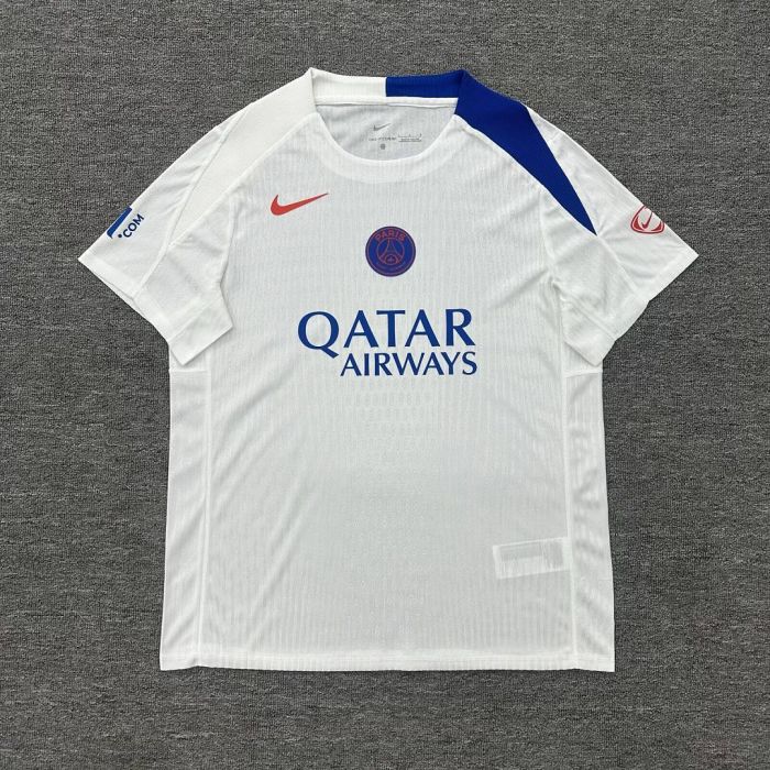 Player Version 2026-2027 PSG White/Blue Soccer Training Jersey Paris Football Maillot