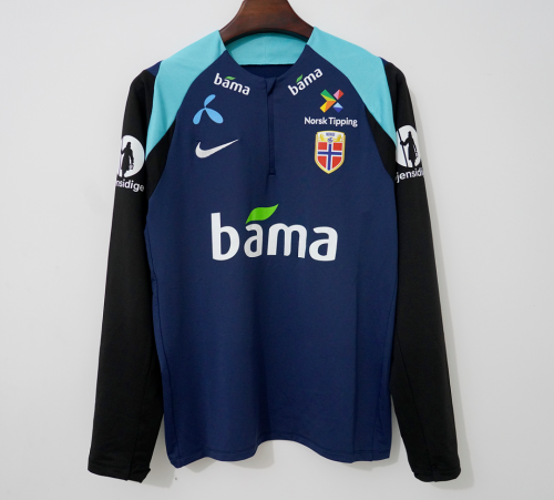 Long Sleeve 2026 Norway Dark Blue Soccer Training Sweater