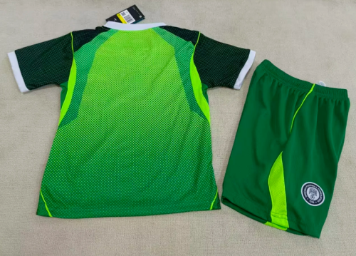Youth Uniform Kids Kit 2026 Nigeria Away Green Soccer Jersey Shorts Child Football Set