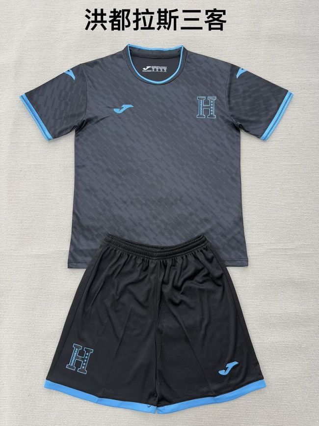 Youth Uniform Kids Kit 2026 Honduras Third Away Soccer Jersey Shorts Child Football Set