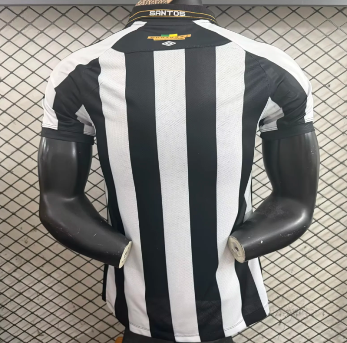 Player Version 2025-2026 Santos Away Soccer Jersey Football Shirt