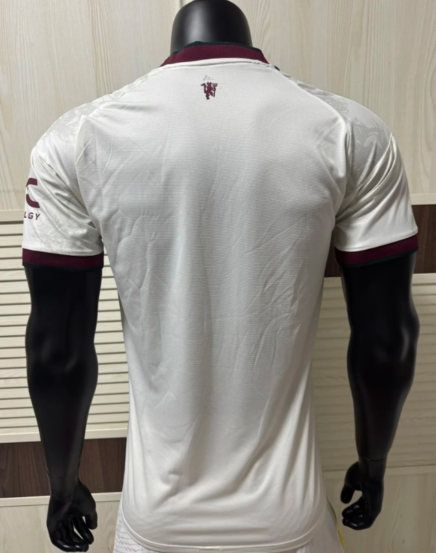 Player Version 2026-2027 Manchester United Away White Soccer Jersey Football Shirt