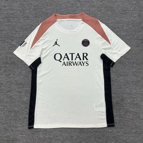 Player Version 2026-2027 PSG White/Brown Soccer Training Jersey Paris Football Maillot