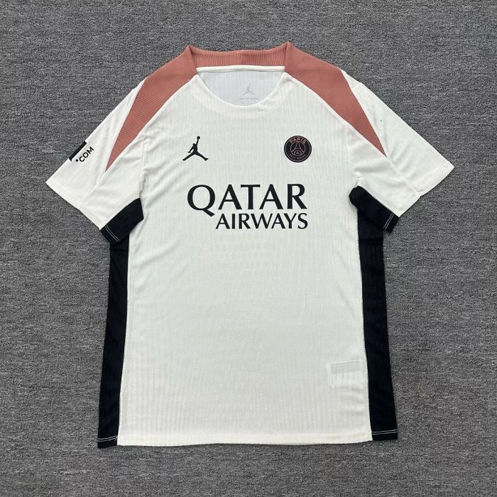 Player Version 2026-2027 PSG White/Brown Soccer Training Jersey Paris Football Maillot