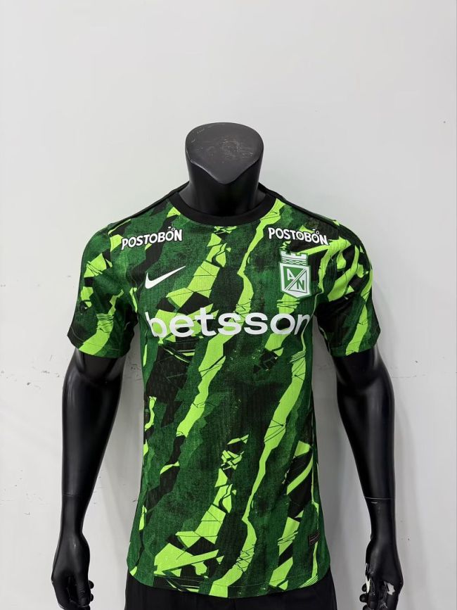 Player Version 2026-2027 Atletico Nacional de Medellin Green Soccer Pre-match Jersey