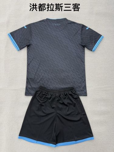 Youth Uniform Kids Kit 2026 Honduras Third Away Soccer Jersey Shorts Child Football Set