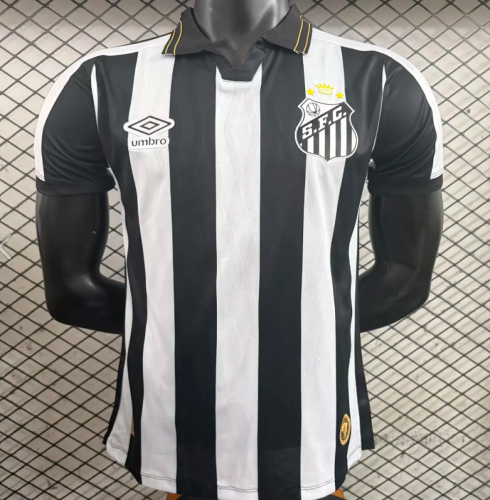 Player Version 2025-2026 Santos Away Soccer Jersey Football Shirt