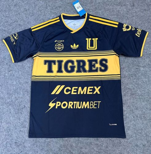 Fan Version 2026-2027 Tigres UANL Away Dark Blue Soccer Jersey Football Shirt