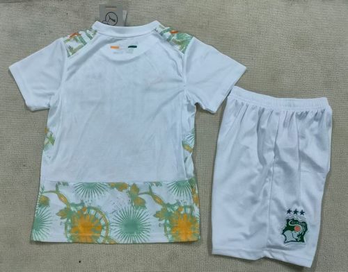 Youth Uniform Kids Kit 2026 Côte d'Ivoire Away Soccer Jersey Shorts Ivory Coast Child Football Set
