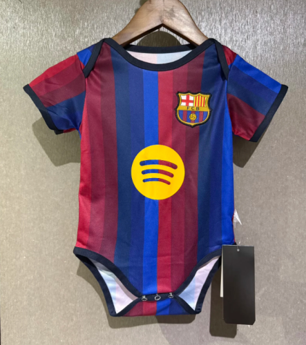 Baby Cloth 2026-2027 Barcelona Home Soccer Jersey Baby Onesies