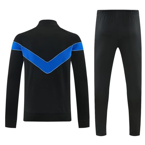 2026-2027 Inter Milan Black/Blue Soccer Windbreaker Tracksuit Jacket Football Jacket and Pants