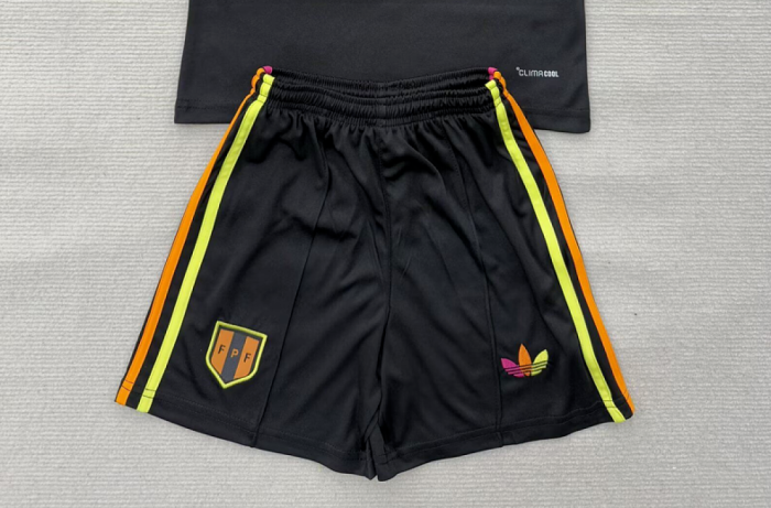 Fan Version 2026 Peru Away Black Soccer Shorts Football Shorts