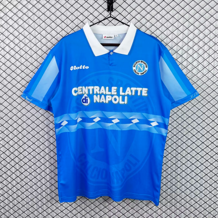 Retro Jersey 1996-1997 Calcio Napoli Home Soccer Jersey Napoles Vintage Football Shirt