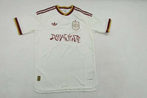 with El Baifo Logo Fan Version 2026 Spain Away Soccer Jersey España Camisetas de Futbol