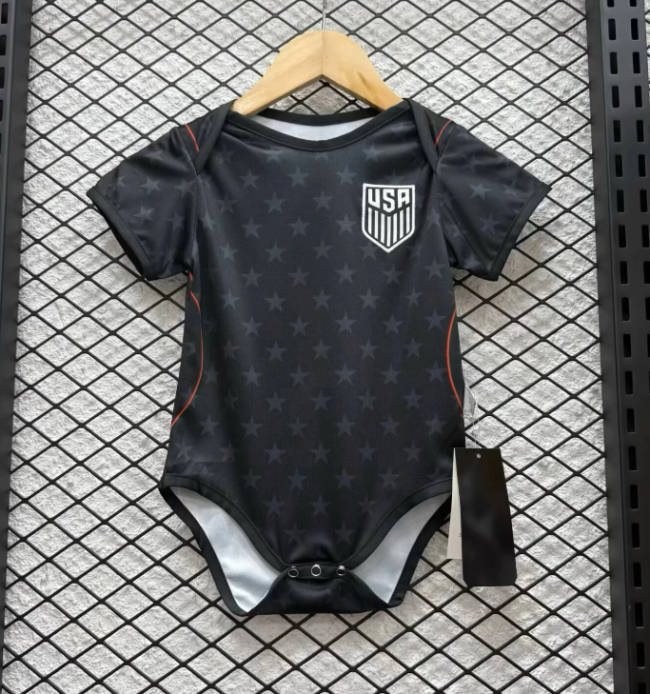 Baby Cloth 2026 USA Away Red Soccer Jersey United States Baby Onesies